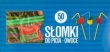 Słomki łamane Owoce 50 sztuk