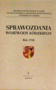Sprawozdania wojewody łódzkiego Rok 1938 Tom 2