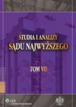 Studia i Analizy Sądu Najwyższego t.7