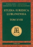 Studia Iuridica Lublinensia tom XVIII