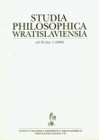 Studia Philosophica Wratislaviensia vol 4 fasc.1 (2009)