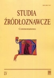 Studia źródłoznawcze Tom 55