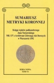 Sumariusz metryki koronnej t.6