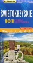 Świętokrzyskie 101 atrakcji turystycznych mapa turystyczna 1:200 000