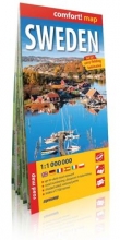 Szwecja Sweden road map 1:1 000 000