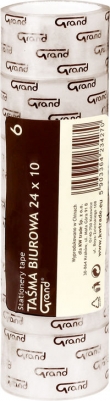 Taśma biurowa 24 mm x 10 m Słupek 6 sztuk