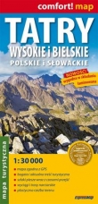 Tatry Wysokie i Bielskie polskie i słowackie mapa turystyczna laminowana 1:30 000