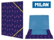 Teczka MILAN A4 cienka z gumką FLAMING