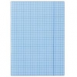 Teczka z gumką A4 niebieska w kratę