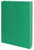 Teczka z gumką A4 preszpanowa przestrzenna 40 mm zielona