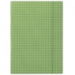 Teczka z gumką A4 zielona w kratę