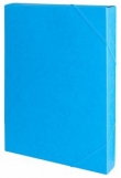 Teczka z gumką preszpanowa przestrzenna A4 niebieska