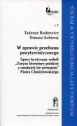 W sprawie przełomu pozytywistycznego