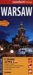 Warsaw city street map 1:29 000