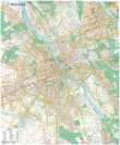 Warszawa  Mapa ścienna