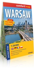 Warszawa (Warsaw) comfort! map laminowany plan kieszonkowy