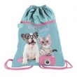 Worek na buty Studio Pets błękitno-różowy Happy Friends