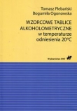 Wzorcowe tablice alkoholometryczne w temperaturze odniesienia 20 stopni Celsjusza