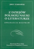 Z DZIEJÓW POLSKIEJ NAUKI O LITERATURZE