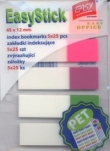 Zakładki indeksujące 45x12mm 5x25 sztuk mix