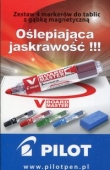 Zestaw 4 markerów do tablic z gąbką magnetyczną