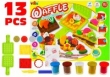 Zestaw Ciastolina Wafle Sandwich Zestaw Foremek