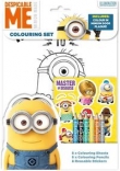 Zestaw do kolorowania z kredkami. Minionki