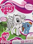 Zestaw kreatywny 3D My Little Pony z kredkami ołówkowymi