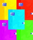 Zeszyt A5 Oxford w kratkę 32 kartki Fluo mix