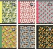 Zeszyt A5 w linie 54 kartki  Street Fruits A5 10 sztuk mix