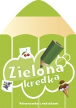Zielona kredka. Kolorowanka z naklejkami