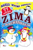 Zima z bałwankiem. 77 naklejek