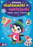 Zimowe malowanki naklejanki 1
