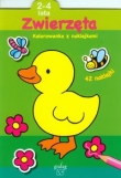 Zwierzęta Kolorowanka z naklejkami 2-4 lata